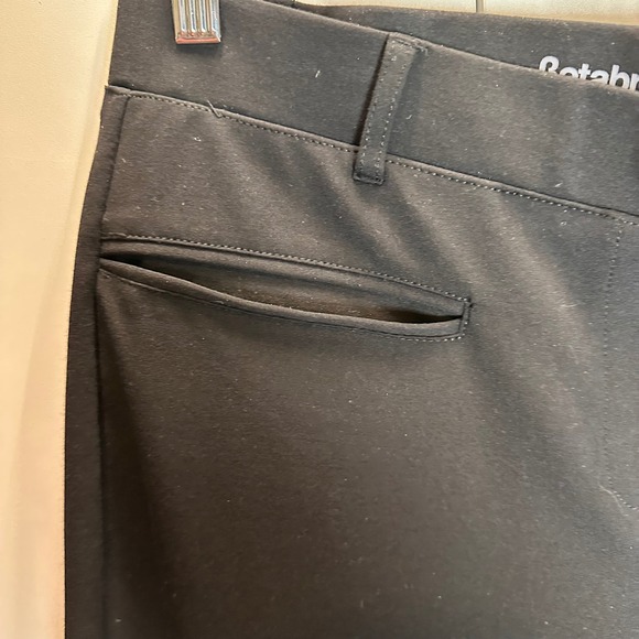 Betabrand Black Dress‎ Pants Size L Long Office Career Work Cuffed Hem - Picture 3 of 8